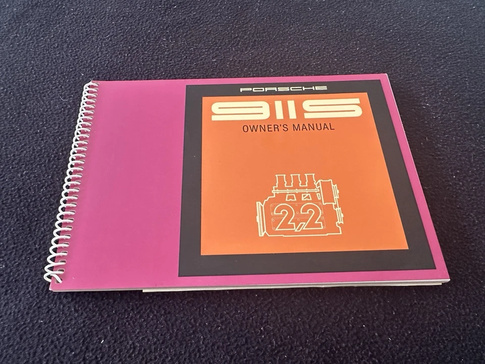 Porsche 911S 1971 manual del propietario 911 S 2.2 libro de operaciones original del conductor 1970 Foto 2 de 4