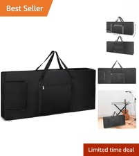 Stylish 39'' Keyboard Bag for 61-Note Instruments   Padded Protection  Pockets
