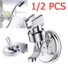 Adjustable Shower Head Holder Suction Cup Handheld Showerhead Wall Mount Bracket