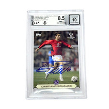Cristiano Ronaldo Signed 2020 Topps Lost Rookie Set – BGS 8.5 AUTO 10