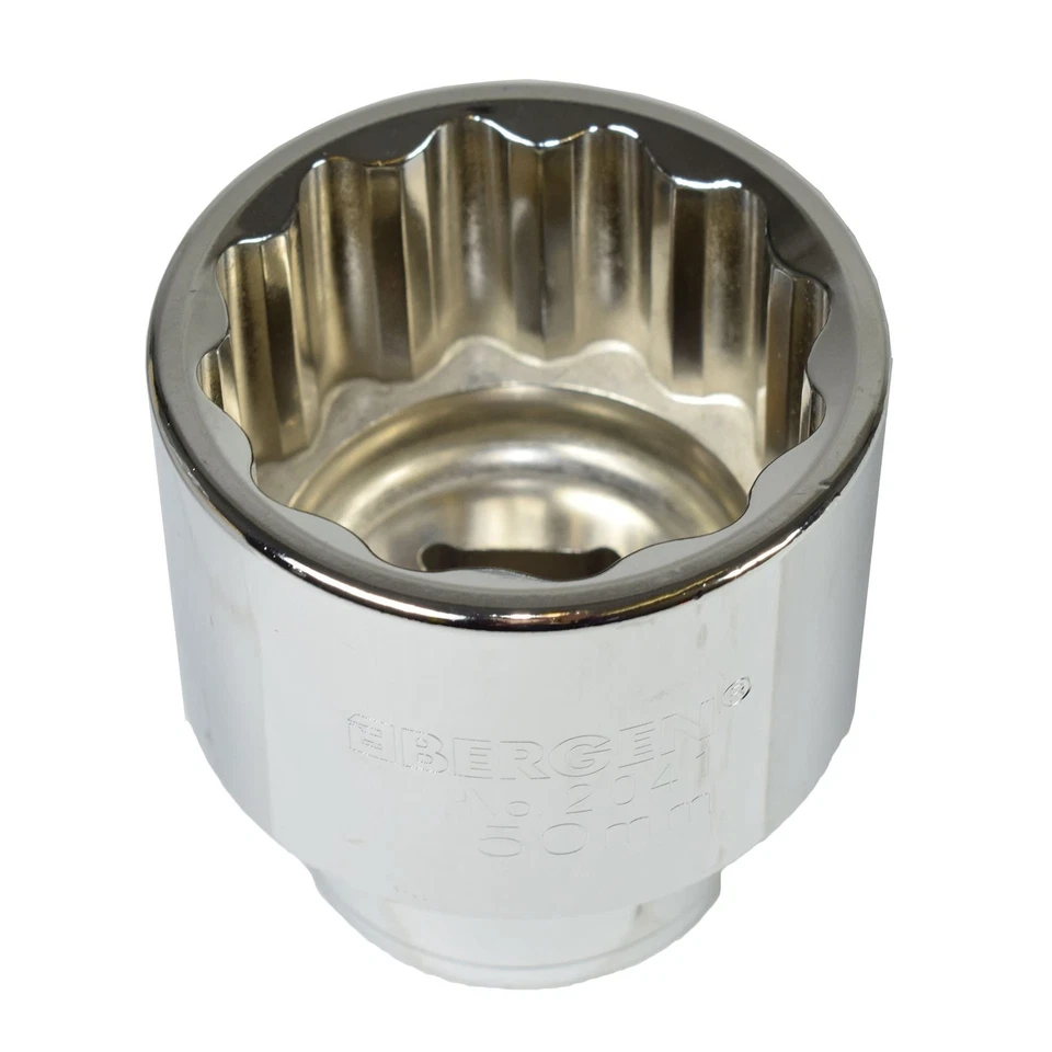 50 mm 3/4" Drive Deep Metric MM Socket 12PT (lado) para tuercas de cubo... - Imagen 4 de 4