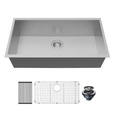 Karran USA UUMSB3321-PK1 Fusion 33" Undermount Single Basin - Satin Brushed