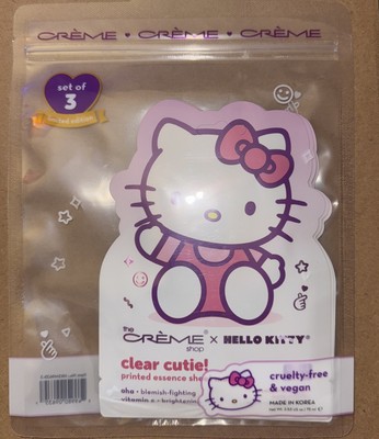 The Crème Shop x Hello Kitty Clear Cutie Sheet Mask 3-Pack | AHA & Vitamin C