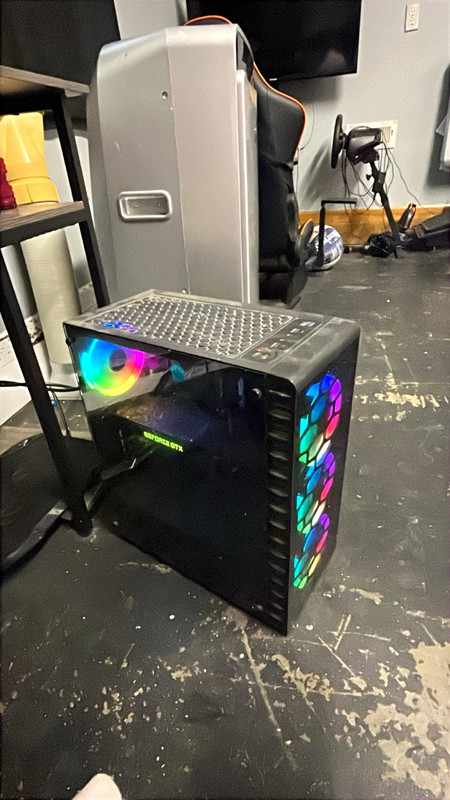 Custom/Whitebox Gaming Desktop PC Tower, Black, RGB Lighting
