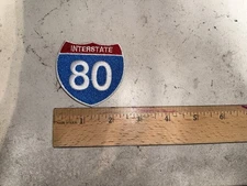 CUSTOM MADE Embroidered I-80 Interstate 80 Patch IRON ON