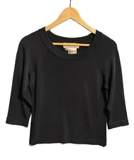 Carlisle Women’s Black 3/4 Length Sleeve Dressy Top Size Large