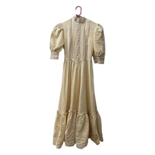 Vintage 1980s Jessica McClintock Gunne Sax Dress, Size 5