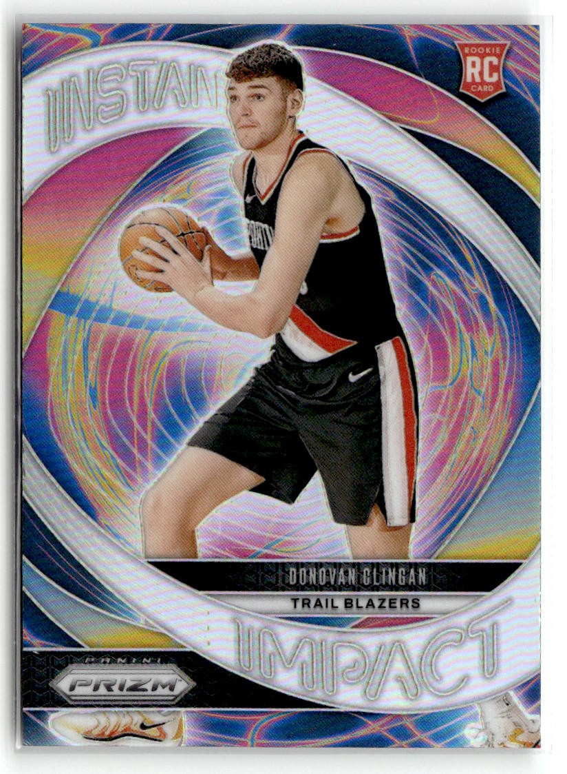 2024-25 Panini Prizm #15 Donovan Clingan Instant Impact Prizms Silver