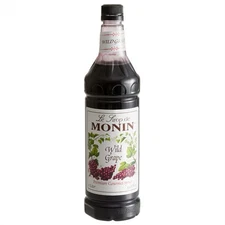 Monin Premium Wild Grape Flavoring Syrup 1 Liter 544SYPFR144F