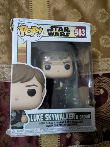 Funko Star Wars POP Luke Skywalker And Grogu Figure NEW