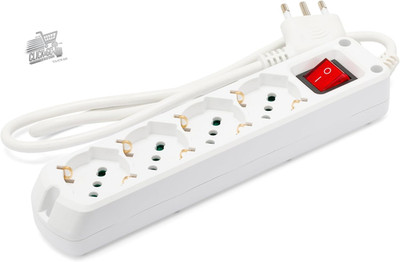 Schuko 10/16A Universal 4-Seater Outlet Plug 16A Extension Cable Switch