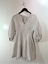 Madewell Womens Linen Dress XXS 00 Minimalist Cottagecore Beach Resort Vacation