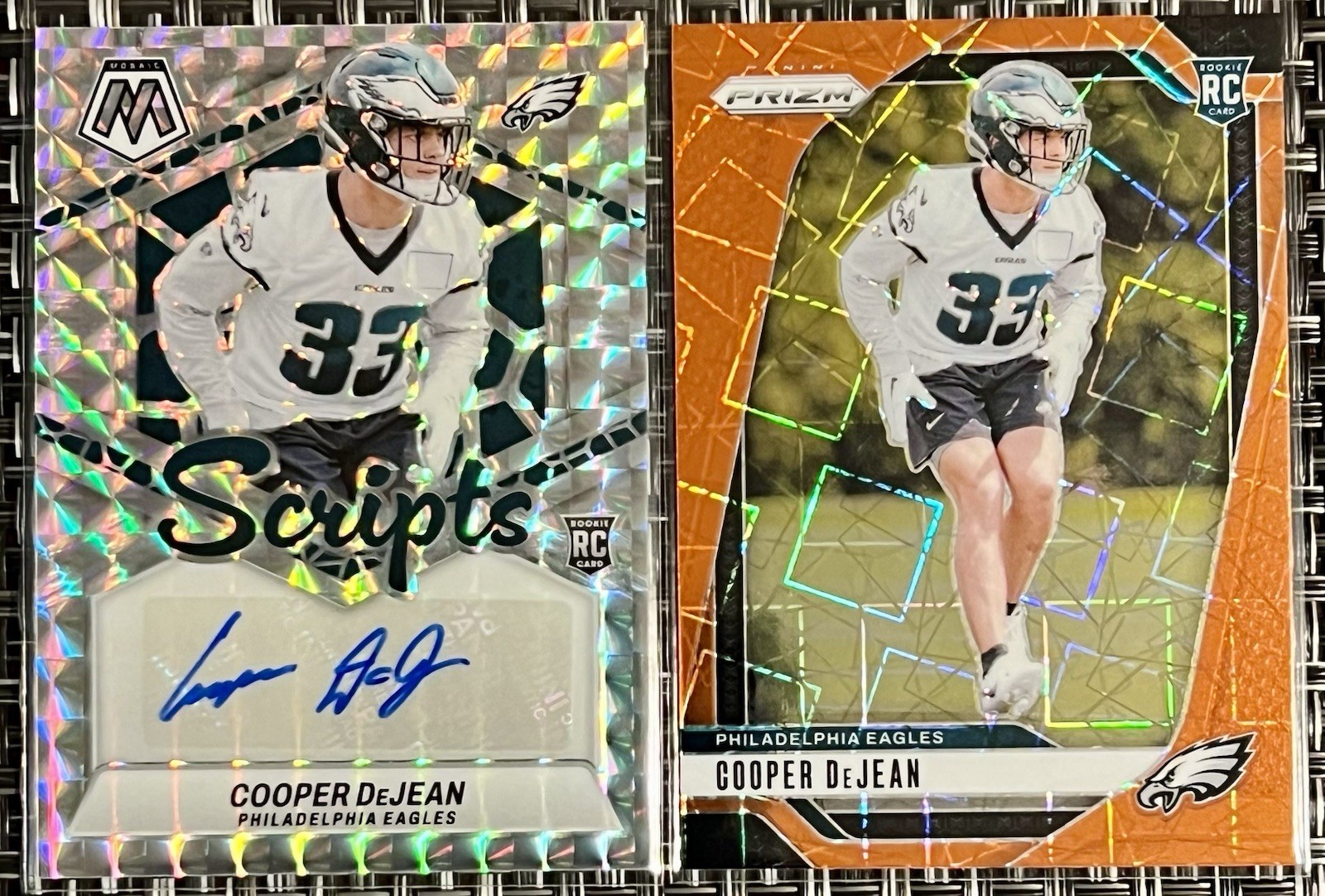 2024 Mosaic Cooper DeJean Scripts Rookie Auto & Orange Lazer RC🔥 Eagles