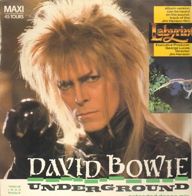 David Bowie Underground (Extended Dance Mix) Vinyl Single 12inch Pathé