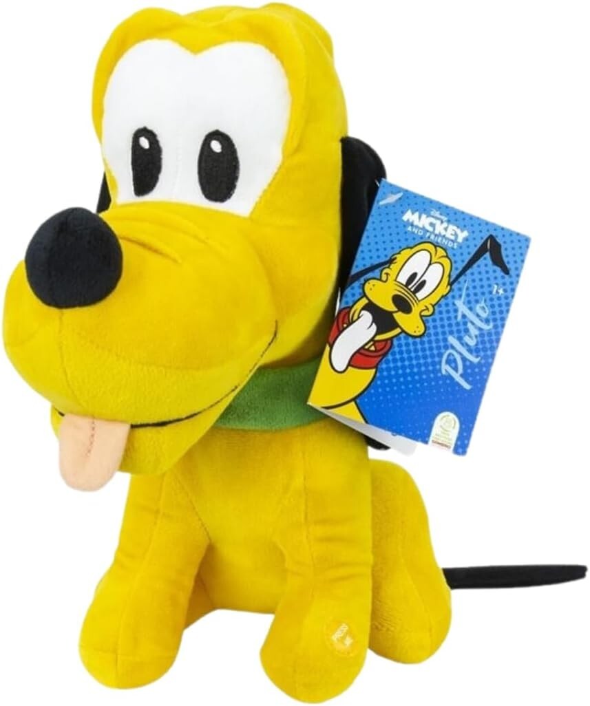 Peluche Disney Pluto interactive doudou premier âge à câliner