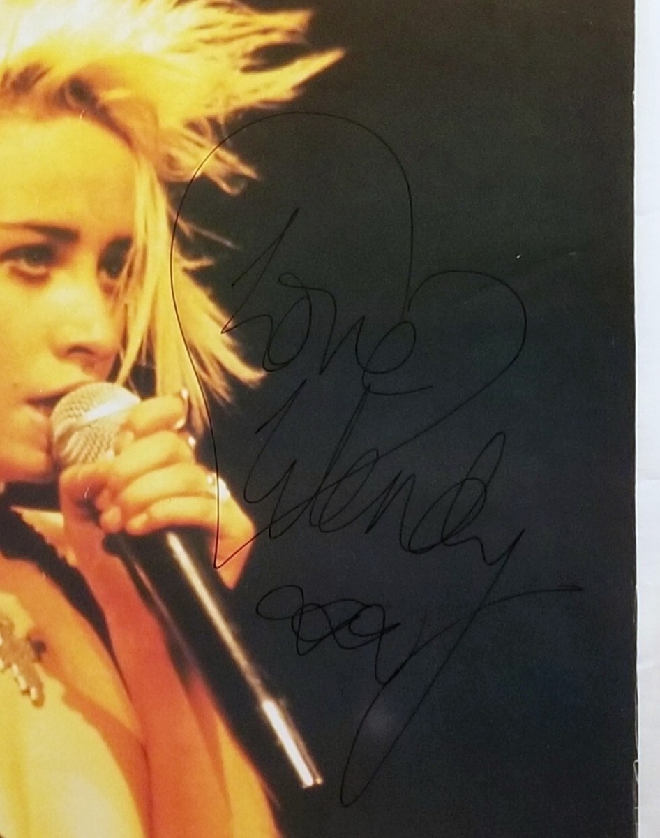 Transvision Vamp Wendy James Signed Poster 23 1/2