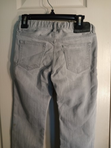 Gap Kids, Straight Jeans, Size 7 Regular, Light Gray - Picture 3 of 7