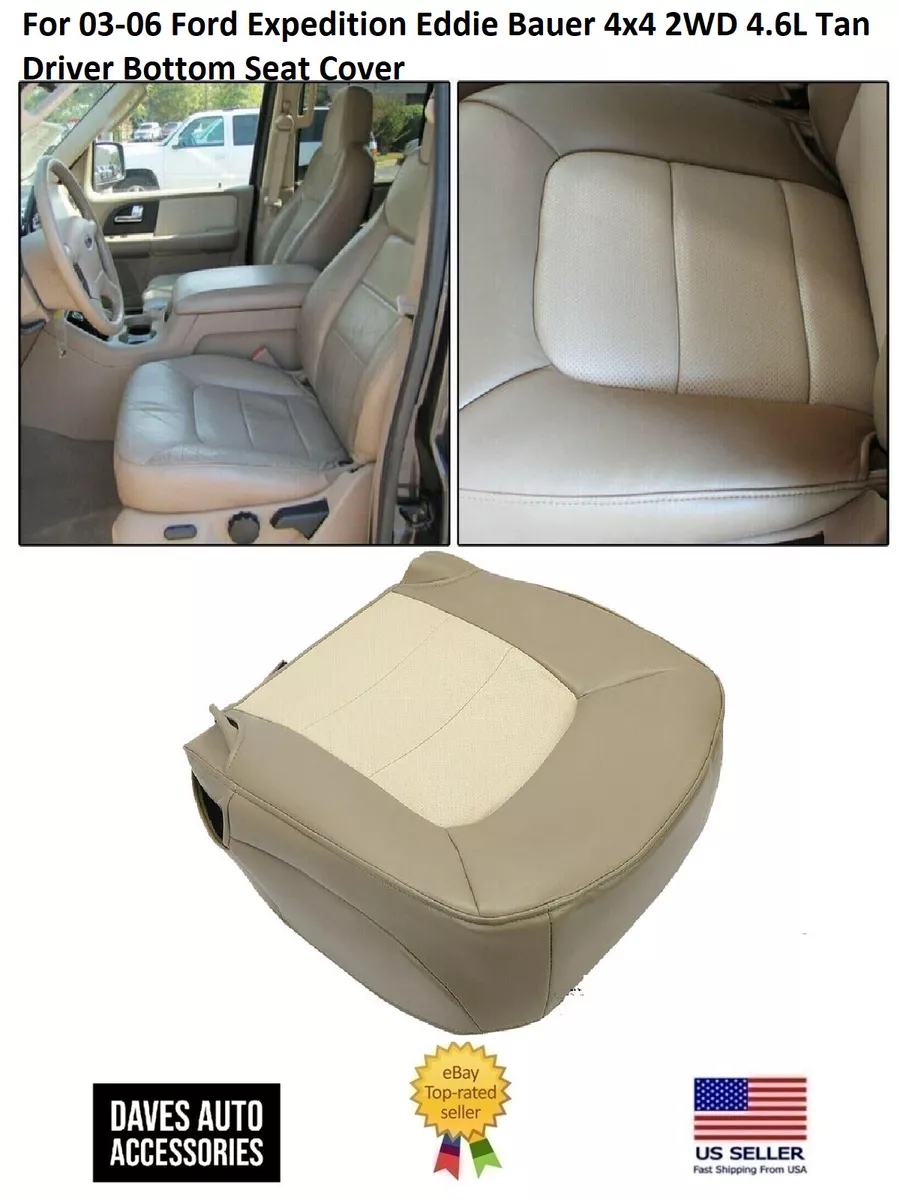 Front Bottom Seat Cover LH Side Tan Fits 2003 2006 Ford