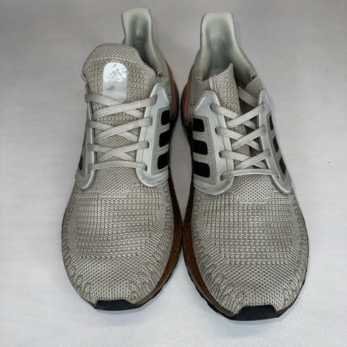 Adidas FV4389 Ultra boost 20 Men's Metal Grey Signal Coral Athletic Shoes Size 8 - Picture 2 of 7