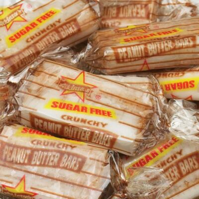 ATKINSON SUGAR FREE PEANUT BUTTER BARS - BULK - 1/4LB to 10LBS - FREE SHIPPING