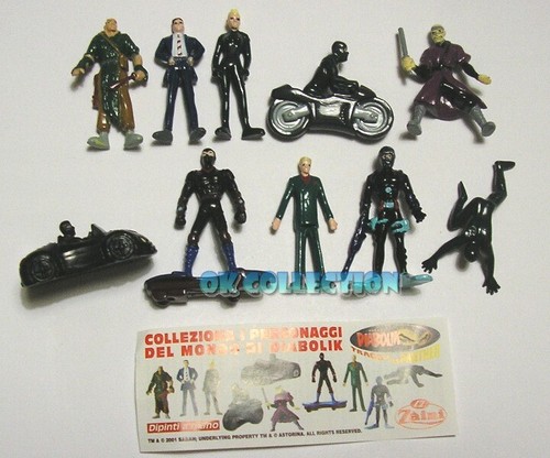 DIABOLIK 2 (anno 2001)_ SORPRESINE ZAINI (serie completa 10 pezzi + cartina) - Foto 1 di 12