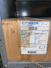 GF2038 AO Smith 230V1Ph 1/3Hp 1725Rpm Motor OEM GF2038