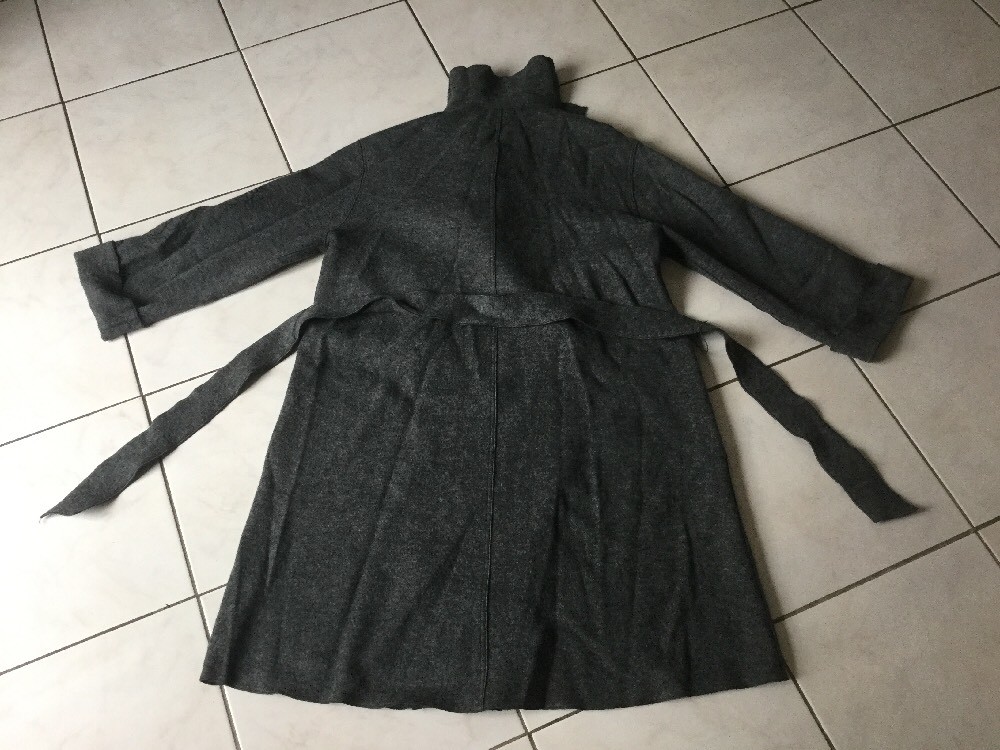 Manteau Femme DEVERNOIS Taille 42 - Gris, Style College En Laine - Occasion Très Bon état