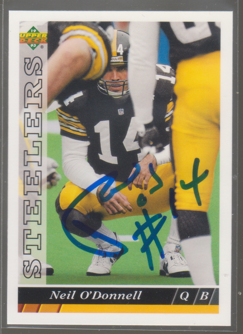FM,直筆サイン入り,STEVE OVERLAND,メロハー,AOR,ロック Autographed 1993 Upper Deck Neil O'Donnell - Steelers | eBay