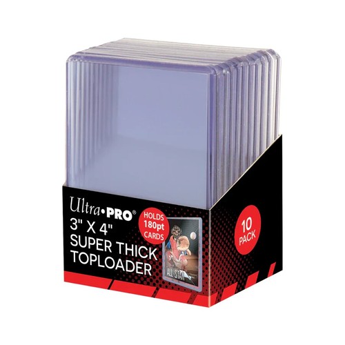 Ultra Pro Thick Toploader 3" x 4" Ultra Clear Thick Top Loader 180PT - 10ct Pack