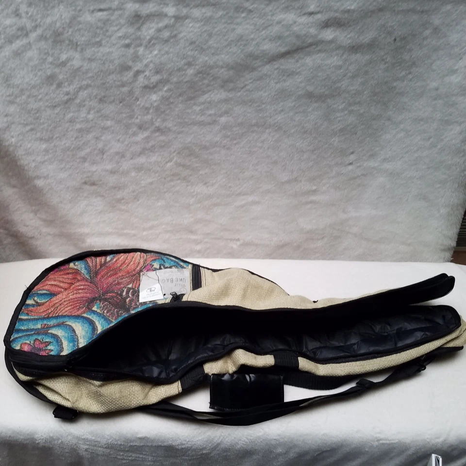 Ukelele acolchado forrado tejido suave tenor personalizado protección contra el agua cáñamo bolsa de playa nuevo Foto 4 de 4