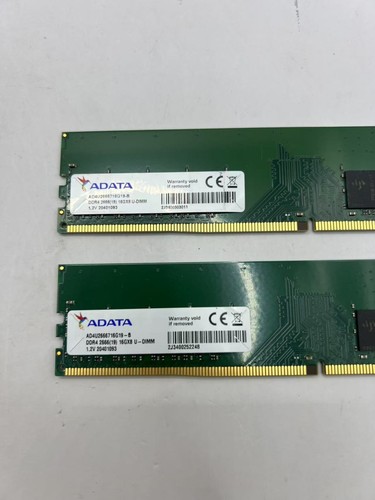 LOT 2 - 16GB AData DDR4 2666MHz PC4-21300 CL19 Desktop Memory - Picture 2 of 3