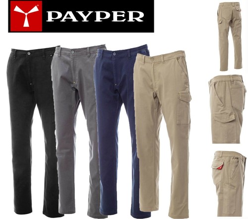 Pantaloni da Lavoro Payper Power Stretch Uomo Donna cotone elasticizzato |  eBay