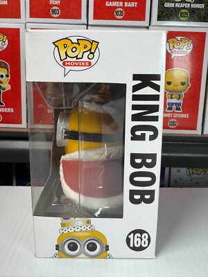 Minions King Bob Minion Pop Vinyl Figure Funko 168 for sale online