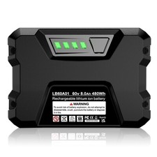 5.0Ah / 8.0Ah Lithium Ion Battery For Greenworks PRO 60V Max LB60A03 LB602 LB604