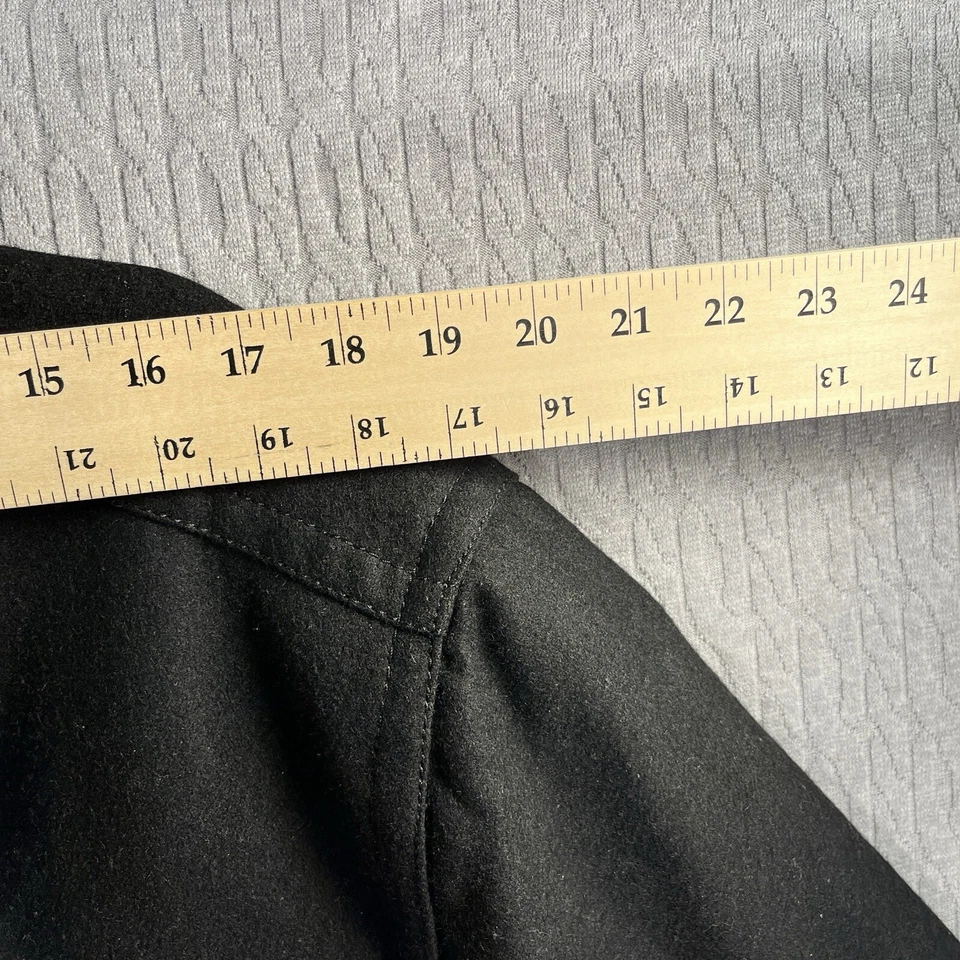 Marc New York Lana/Poliéster Hombre (L) Cremallera Frente Pesado Abrigo Chaqueta Foto 3 de 4