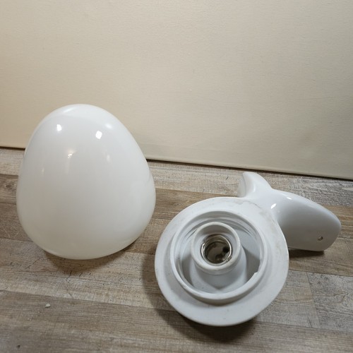 Flurlampe Art Deco Lampe Leuchte Porzellan Wagenfeld Eckleuchte WV344 Lindner - Bild 6 von 8
