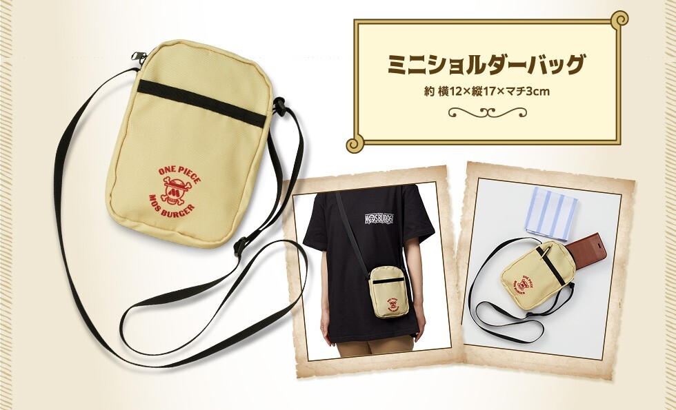 NEW ONE PIECE Mos Burger collaboration item T-shirt Pouch