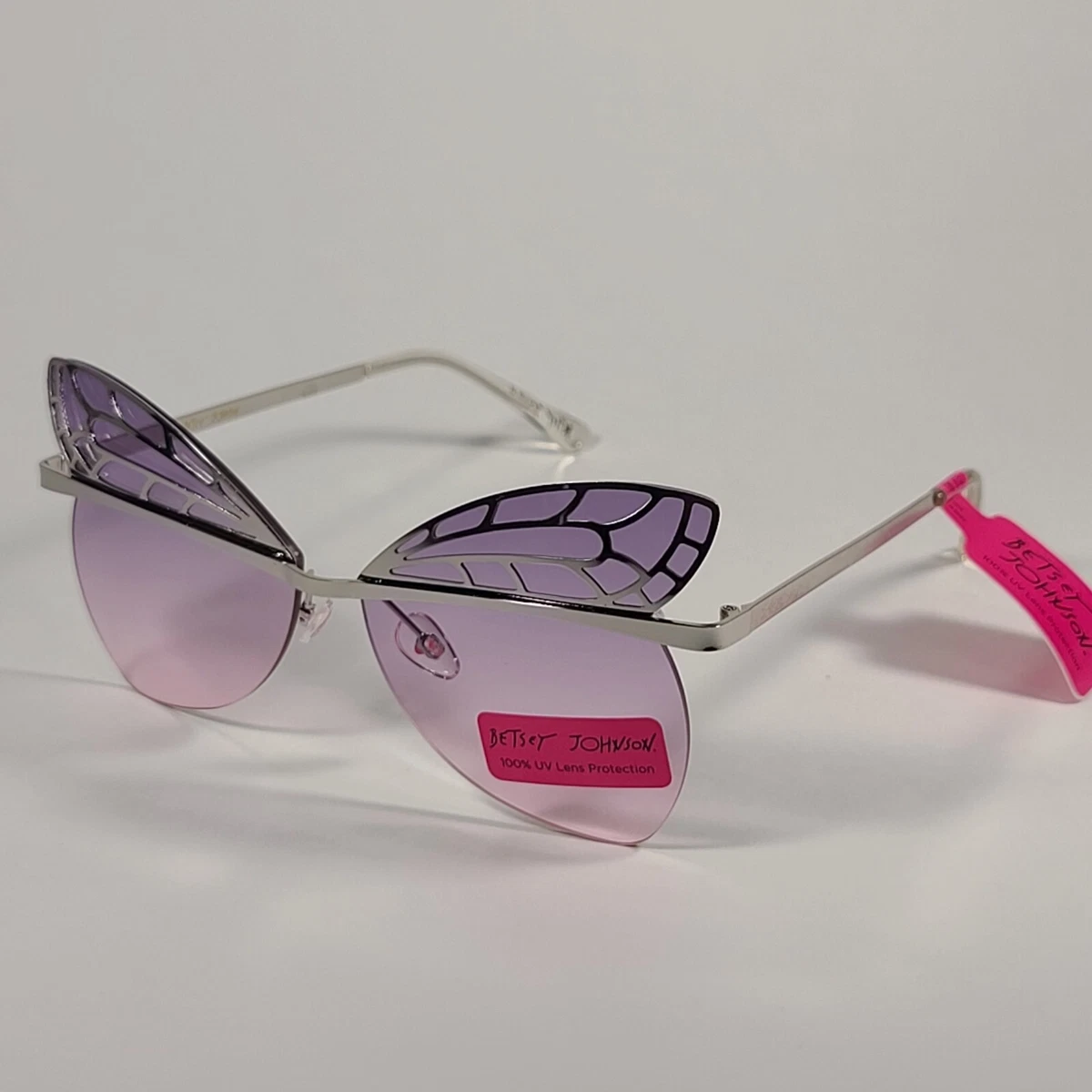 Betsey Johnson Purple Plastic Frame Sunglasses for Women for  display picture 2