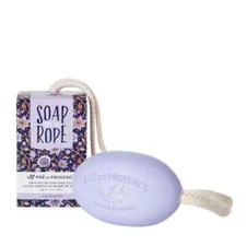 PRE de PROVENCE SOAP ON A ROPE - LAVENDER ~ Shea Butter . Bar 7 oz./ 200g
