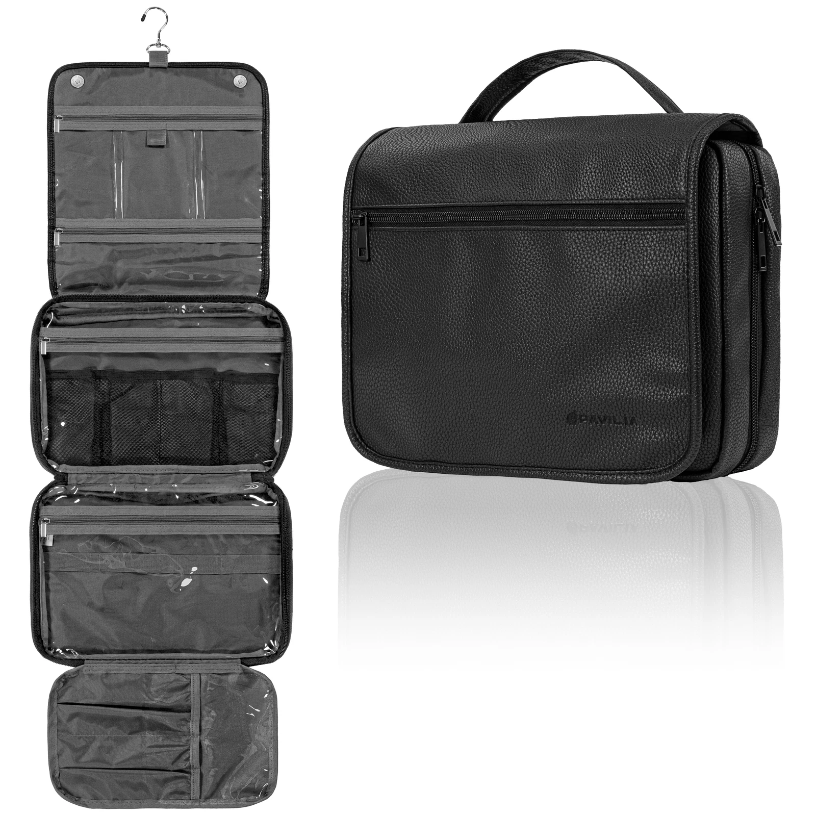 Travel Toiletry Bag for Men Women Waterproof Large Hanging Zip Makeup Organizer
Opens in a new windo