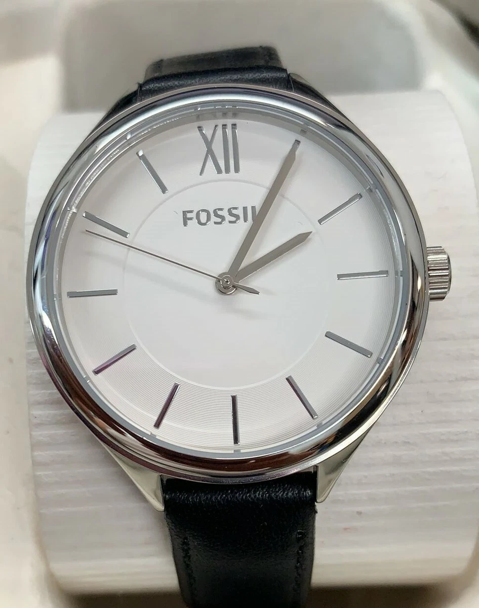 Fossil black strap store women's watch