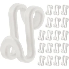 60 Pack S Shape Clothes Hanger Connector Hooks Hanger Extender Clips Mini Spa...