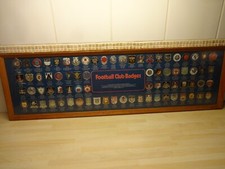 ESSO FOOTBALL CLUB BADGES ~ 76 BADGES ~ 1970S ~ FRAMED ~ COMPLETE  COLLECTION ~