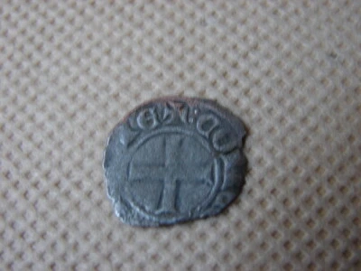 MONNAIE FEODALE . DENIER CORONAT de CHARLES II D'ANJOU. RARE. - Photo 1/4