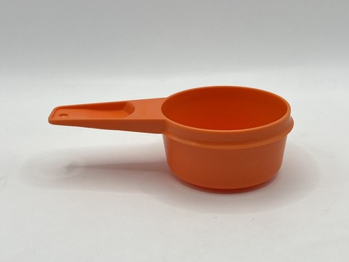 Tupperware 1/3 Measuring Cup REPLACEMENT Harvest Orange 765-5 Vintage Retro MCM - Imagen 2 de 9