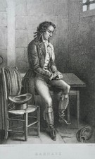 ANTOINE BARNAVE 1761-1793 PORTRAIT ENGRAVING 19th century GRENOBLE