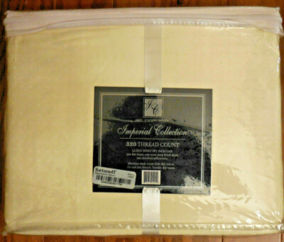 Fortunoff Imperial 320 Thread Count Cotton Sateen 4 Pc Queen Sheet Set - Cream