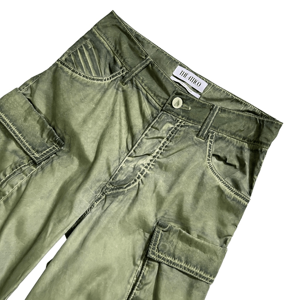 THE ATTICO Fern Long Pant in Military Green | eBay