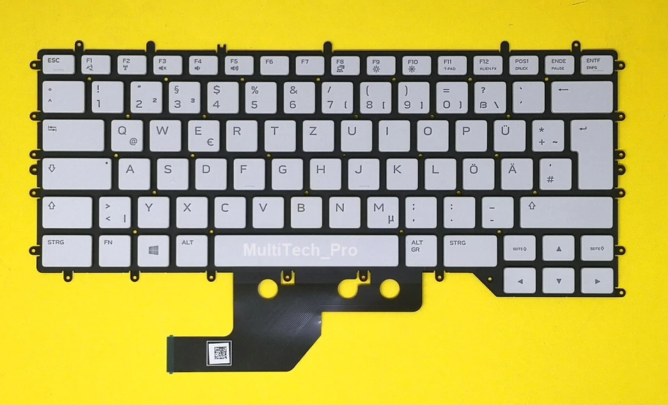 MARKENLOS DE Tastatur Dell Alienware M15-R2 R3 R4 Serie mit RGB Per Key Beleuchtung 0888XJ