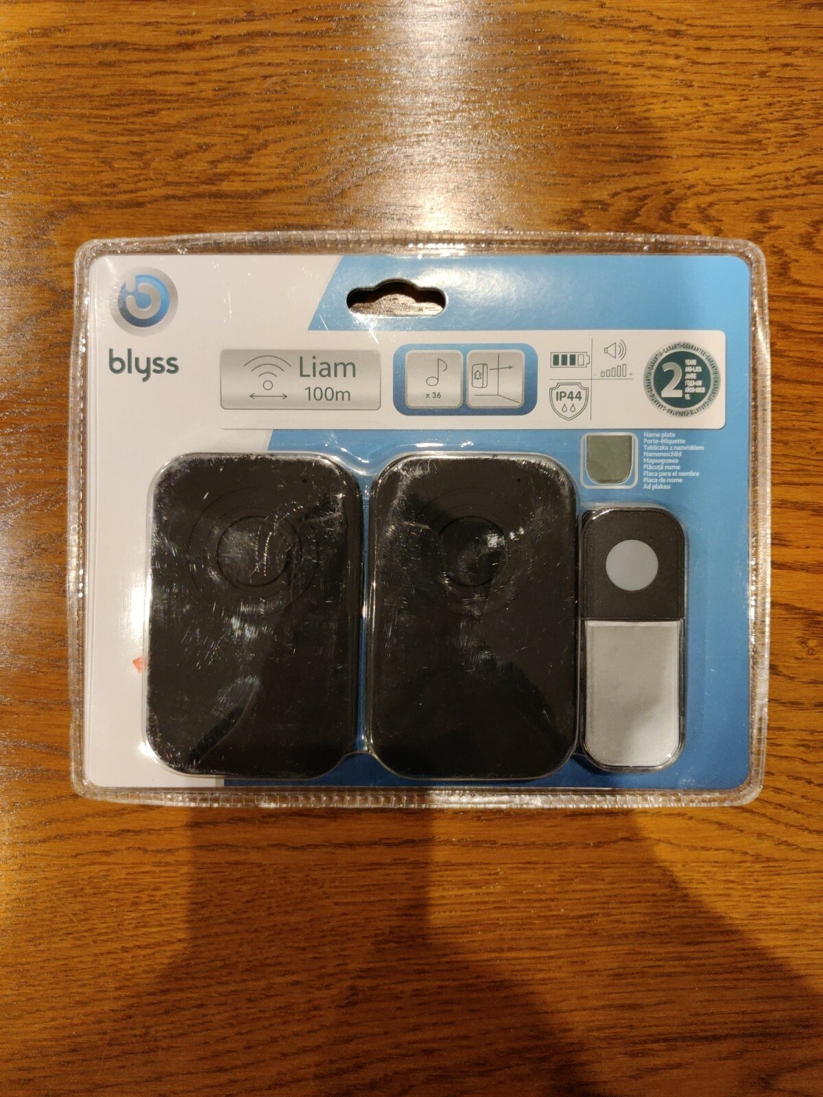 Blyss Liam Wireless Battery Powered Door Chime Kit With 100m Range POST